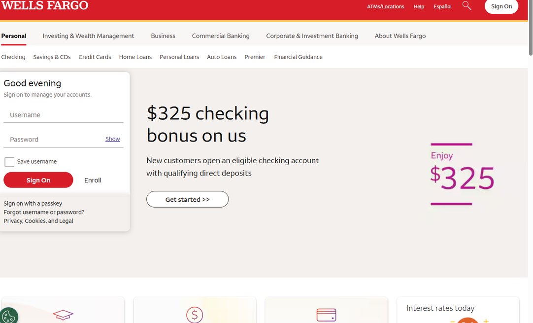Wells Fargo – wellsfargo.com