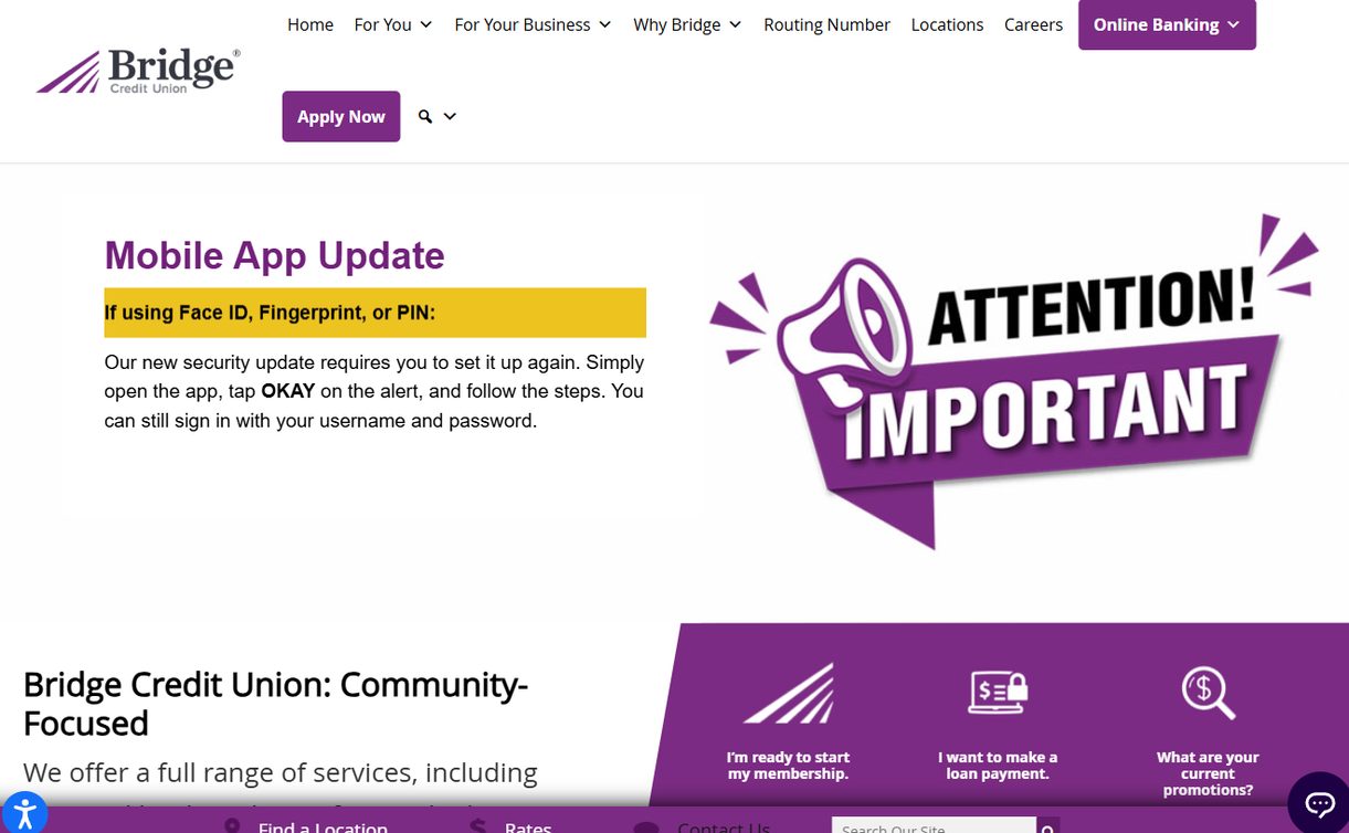 Bridge Credit Union – bridgecu.com
