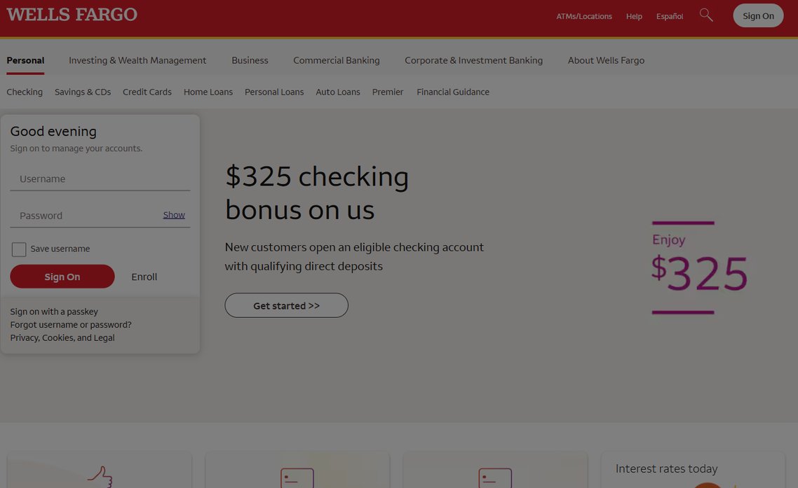 Wells Fargo – wellsfargo.com